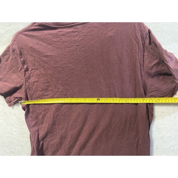 Levi’s GRAPHIC CREWNECK TEE SHIRT Burgundy One Planet One Party Large - Picture 13 of 14